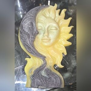 The Sun Loves The Moon Color Swirl Candle